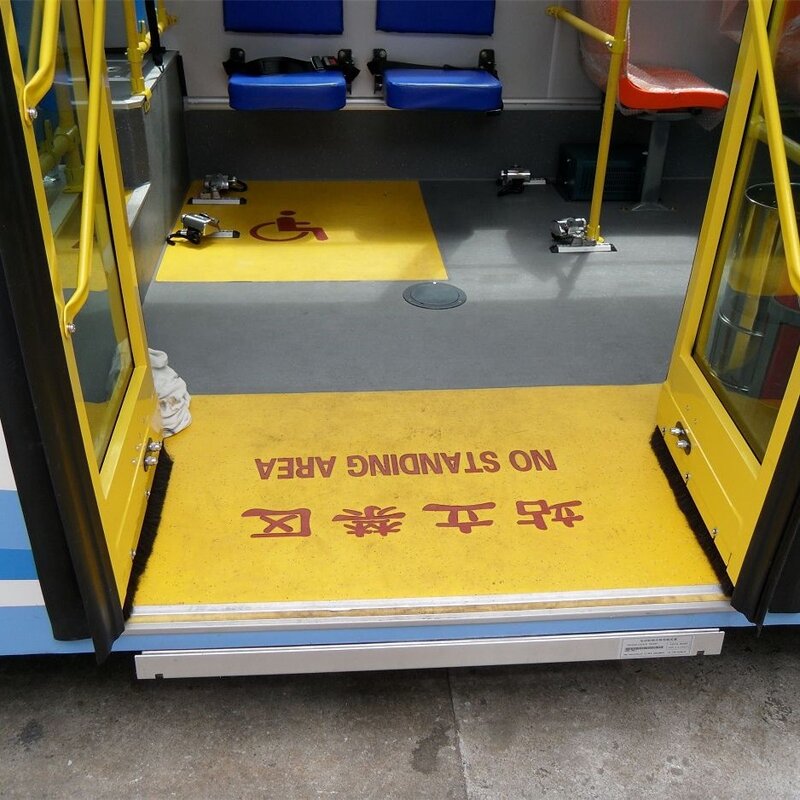 Electric Wheelchair Ramp - Muniu CE Approved Aluminum Model EWR-L1 Max Loading 350Kg for Bus Home Stairs