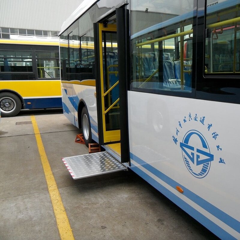 Electric Wheelchair Ramp - Muniu CE Approved Aluminum Model EWR-L1 Max Loading 350Kg for Bus Home Stairs