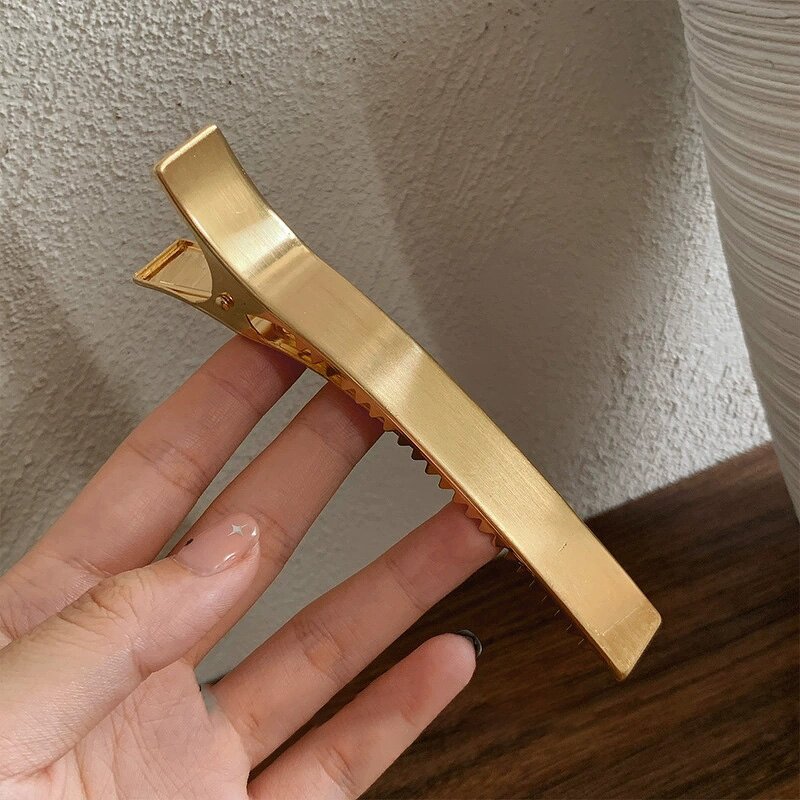 Hair Grip Manufacturer - 12cm Metal Duckbill Hairpins for Salon