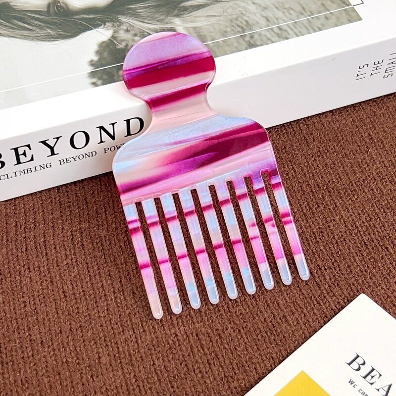 Hair Combs Manufacturer - Wholesale Custom Large Square Wide Tooth Cellulose Acetate