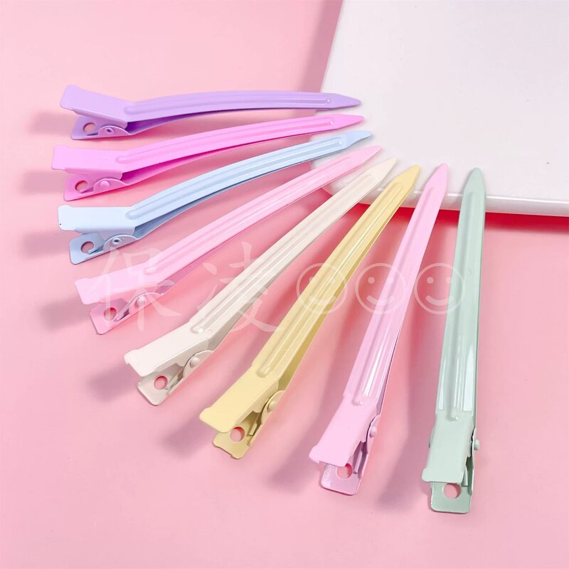 Hair Grip Manufacturer - Candy Metal Duckbill No Crease Fluffy Hairpins for Salon