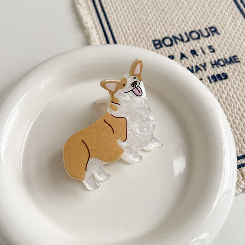 Hair Clips Manufacturer - Wholesale Cartoon Puppy Cute Corgi French Bulldog Dog