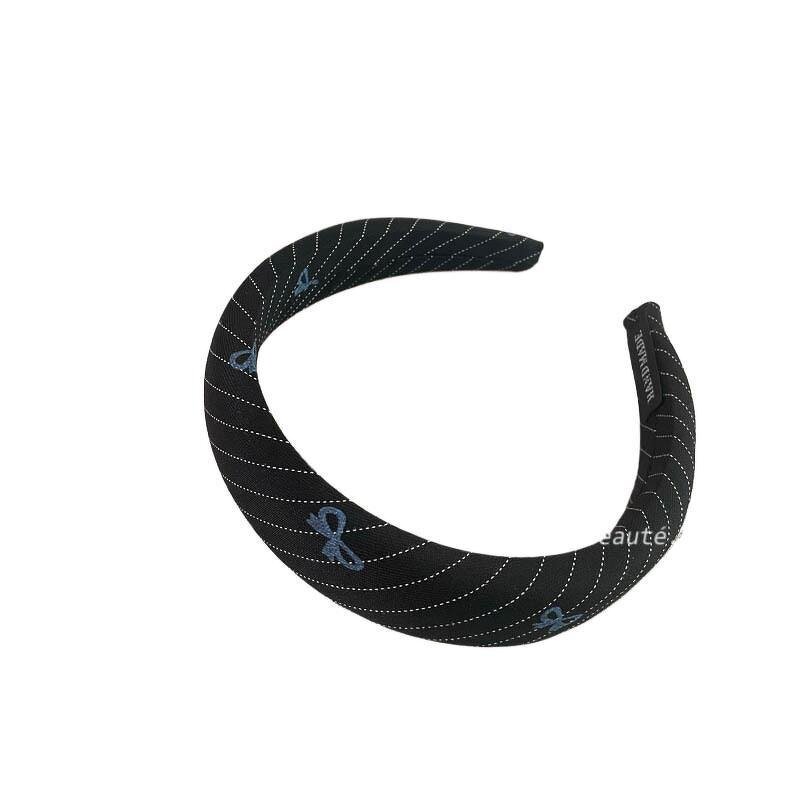 Hair Band Manufacturer - Wholesale Blue Makeup Checker Plaid Stripe Sponge Padded