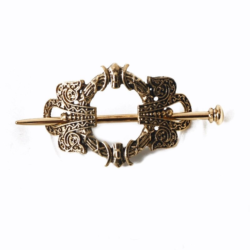 Hairpins Manufacturer - Retro Golden Metal Knot Celtics Hair Clip Viking Goth Pan