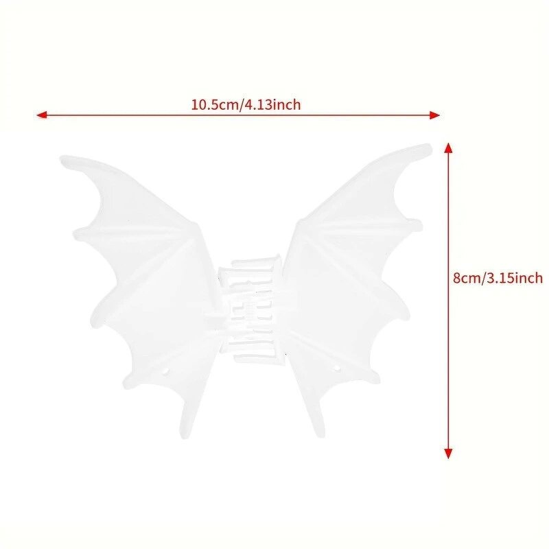 Hair Clamp Manufacturer - 2025 Halloween Matte Jaw Large Bat Wings Frosted Alloy
