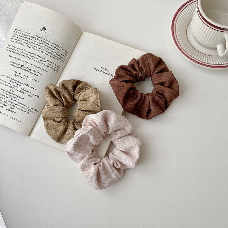 Hair Ties Manufacturer - Wholesale Elastic Bulk Non Slip Plain Strong Matte Suede