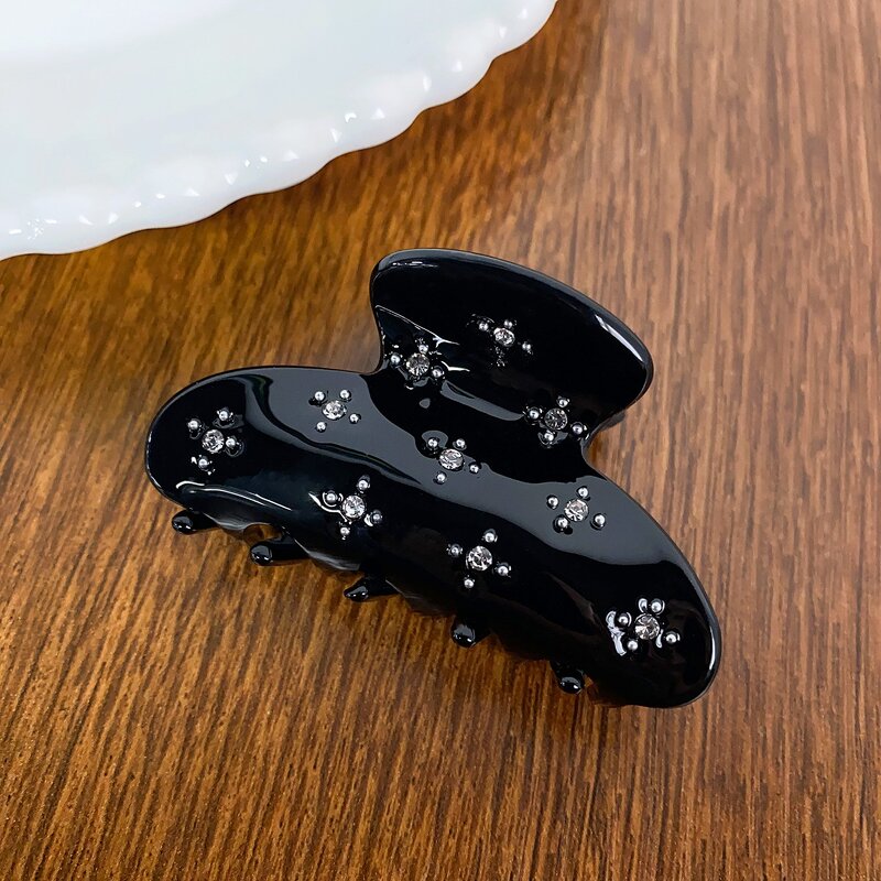 Hair Clip Manufacturer - High-End Diamond Luxury Flower Acrylic Personalized Simple