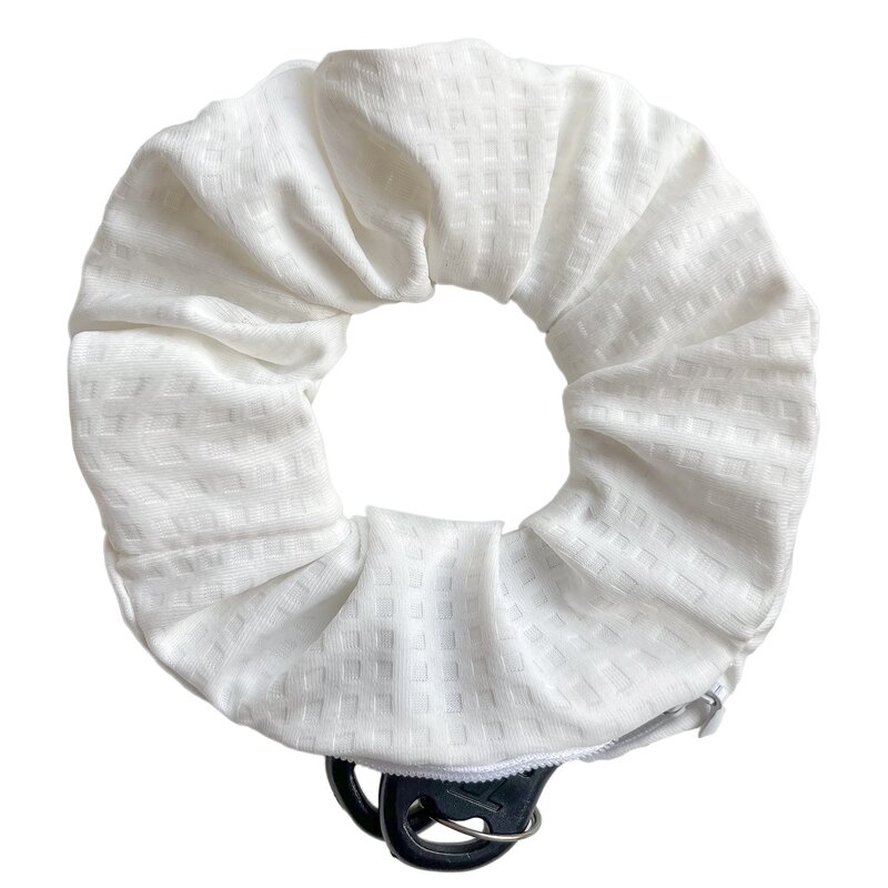 Hair Ties Manufacturer - Plain Dot Checker Storage Bun Holders Zip Pocket Plaid Nylon