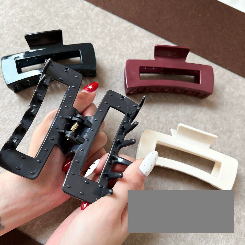 Hair Clamp Manufacturer - Big Rectangle Square Triangle Anti-Scratch Flexible Rubber