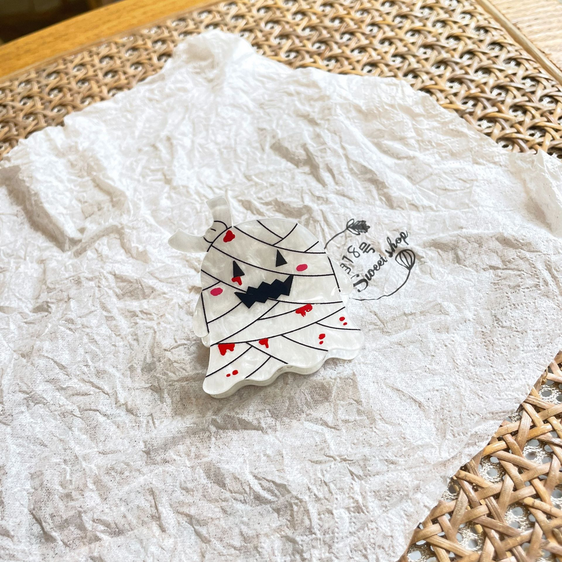 Hair Claw Manufacturer - Original Halloween Pumpkin Acrylic 5cm Sweet Magic Hat