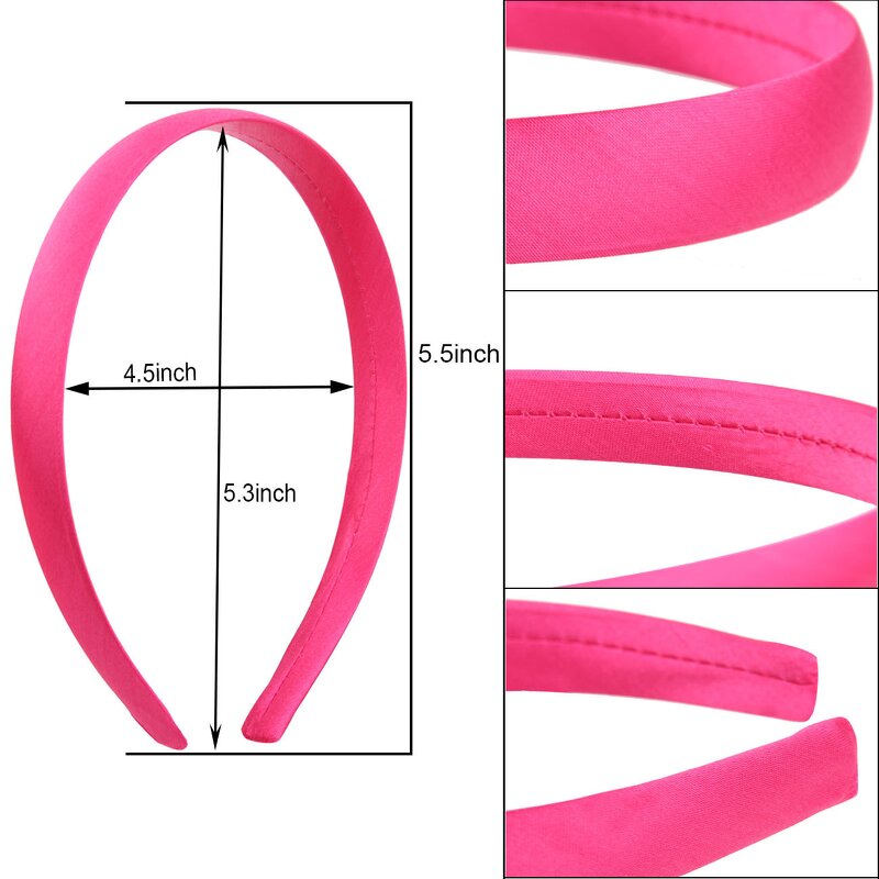 Head Band Manufacturer - Wholesale 2cm Wide Women Kids Little Girls Satin Diy Plastic