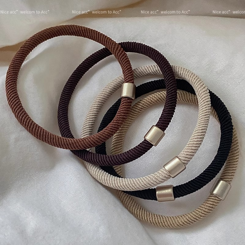 Hair Ties Manufacturer - Women Korean Style Elastic Bulk Simple Durable Ponytail
