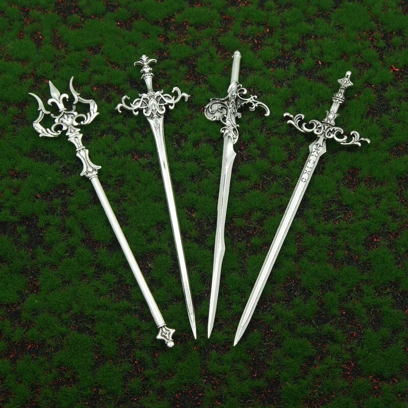Hair Chopstick Manufacturer - Retro Vintage Witch Sliver Gold Alloy Animal Viking