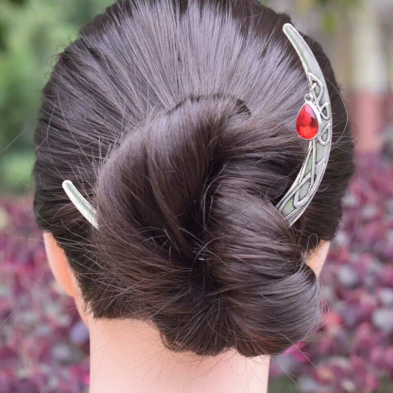 Hairpins Manufacturer - Retro Metal Celtics Viking Goth Pan Bun Barrettes Chop Sticks
