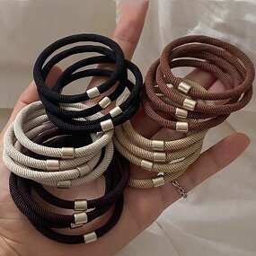 Hair Ties Manufacturer - Women Korean Style Elastic Bulk Simple Durable Ponytail