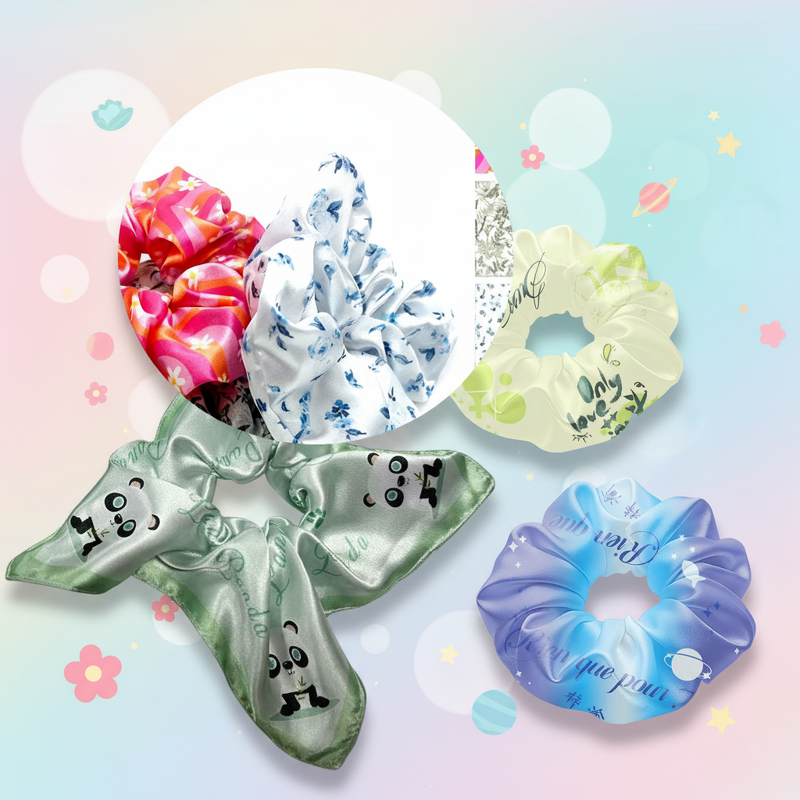 Hair Ties Manufacturer - Wholesale Small Moq Oem/Odm Printed Satin Silk Square Scarf