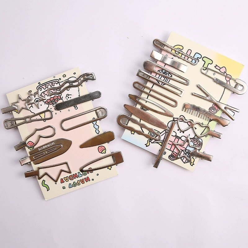 Hair Accessories Manufacturer - Diy Silver Pin Bangs Crocodile Duckbill Grip Barrettes