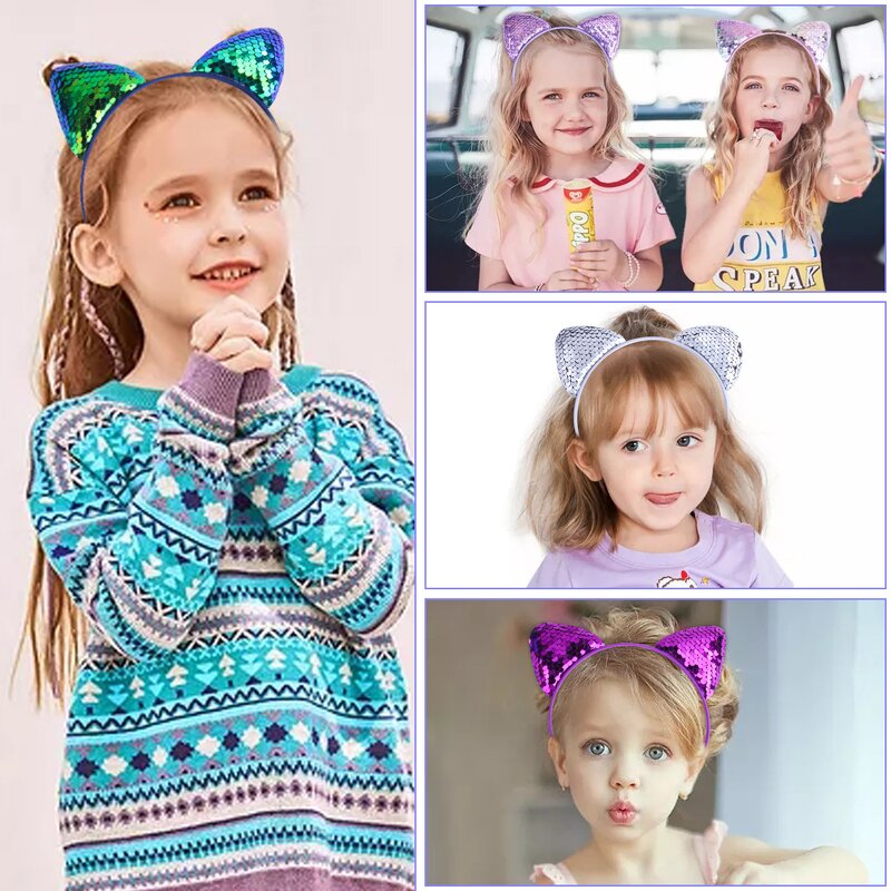 Headband Manufacturer - Fashion Flip Fish Scale Headband Children's Holiday Cartoon