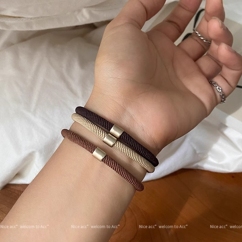 Hair Ties Manufacturer - Women Korean Style Elastic Bulk Simple Durable Ponytail