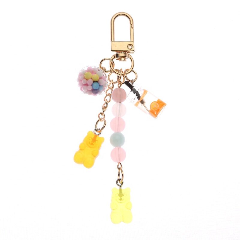 Keychain Manufacturer - Wholesale Cartoon Cute Candy Jewelry Acrylic Resin Cup Bottle