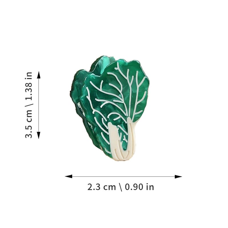 Hair Clamp Manufacturer - 3.5cm Small Mini Acetate Food Cabbage Vegetables Hair Claws