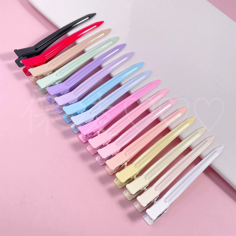 Hair Grip Manufacturer - Candy Metal Duckbill No Crease Fluffy Hairpins for Salon