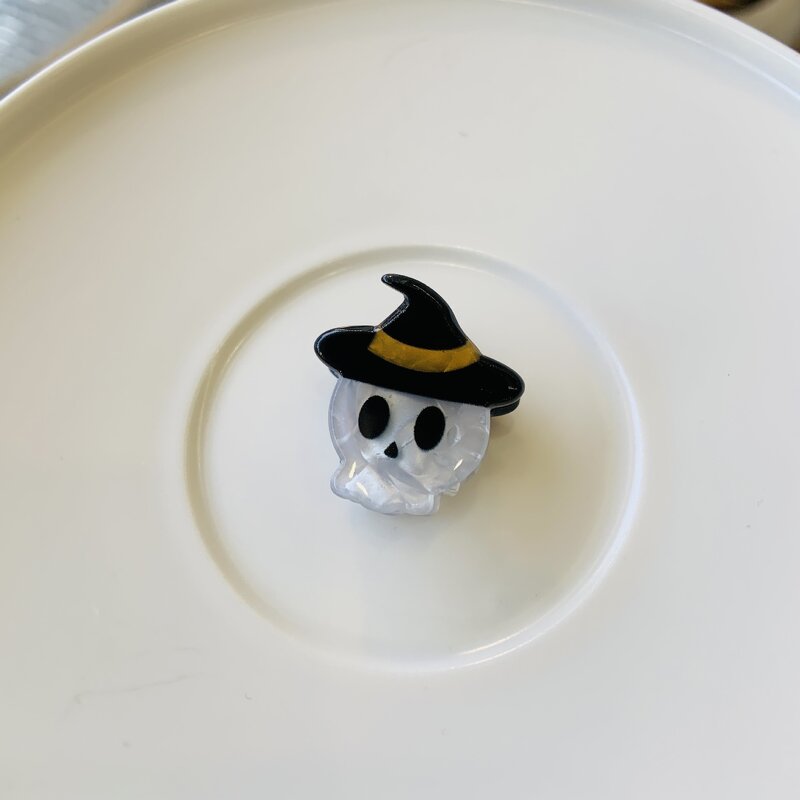 Hair Clip Manufacturer - Halloween Ins Advanced Acrylic Eye Bling Small Bat Skull