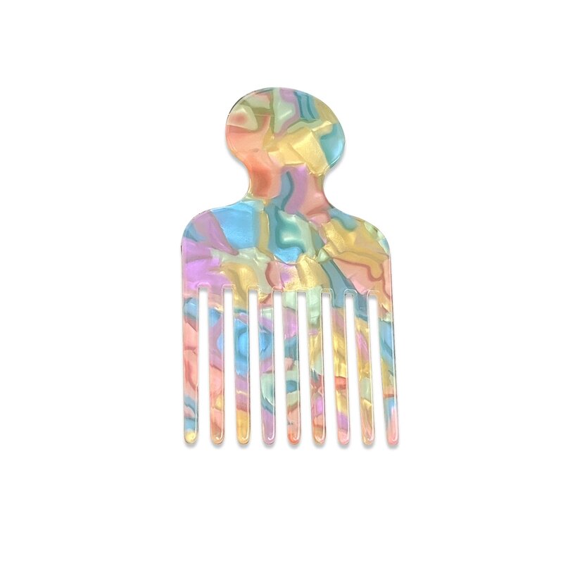 Hair Combs Manufacturer - Wholesale Custom Large Square Wide Tooth Cellulose Acetate