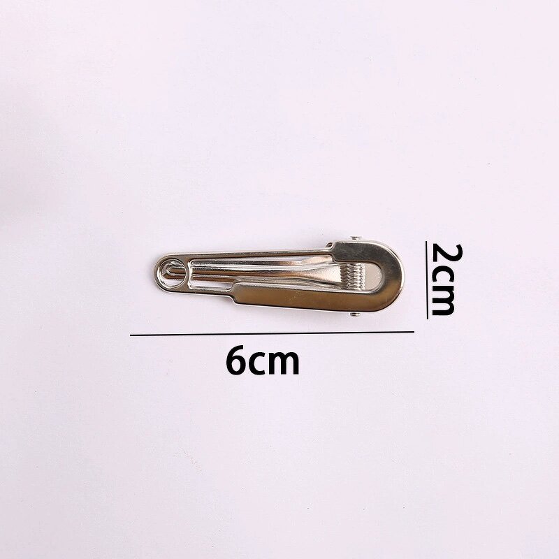 Hair Accessories Manufacturer - Diy Silver Pin Bangs Crocodile Duckbill Grip Barrettes