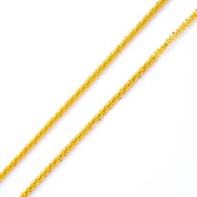 Necklace Manufacturer - 2mm Thick Simple Designs Rope Chocker Copper 18k Gold Plated
