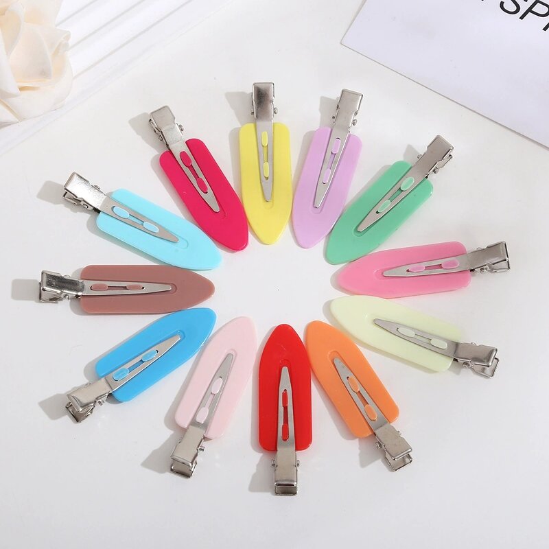 Hair Clip Manufacturer - Duck Bill Flat No Dent Plastic Side Hairgrip Creaseless