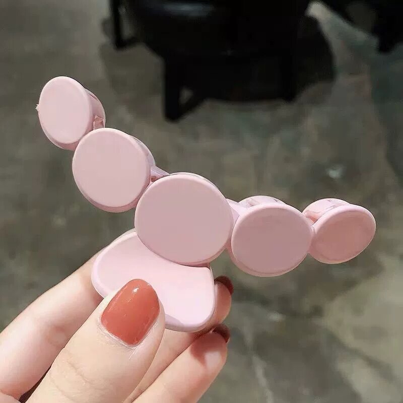 Hair Clamp Manufacturer - Exquisite Large Cute 5 Round Matte Hollow Bow Butterfly