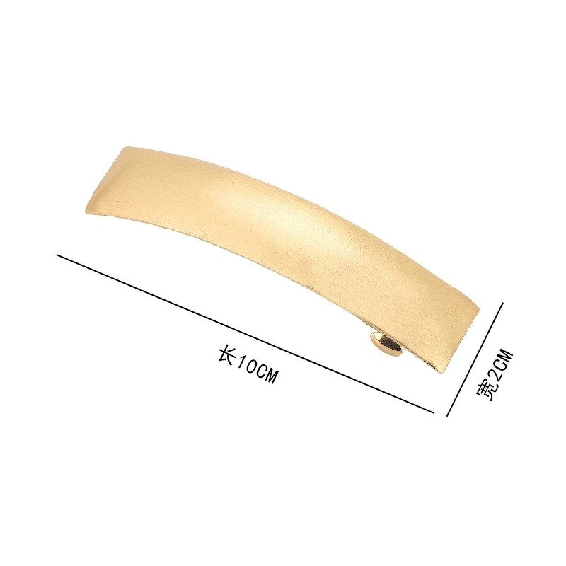 Hair Barrette Manufacturer - Custom Spring Femme Rectangle Snap Clip Side Bang