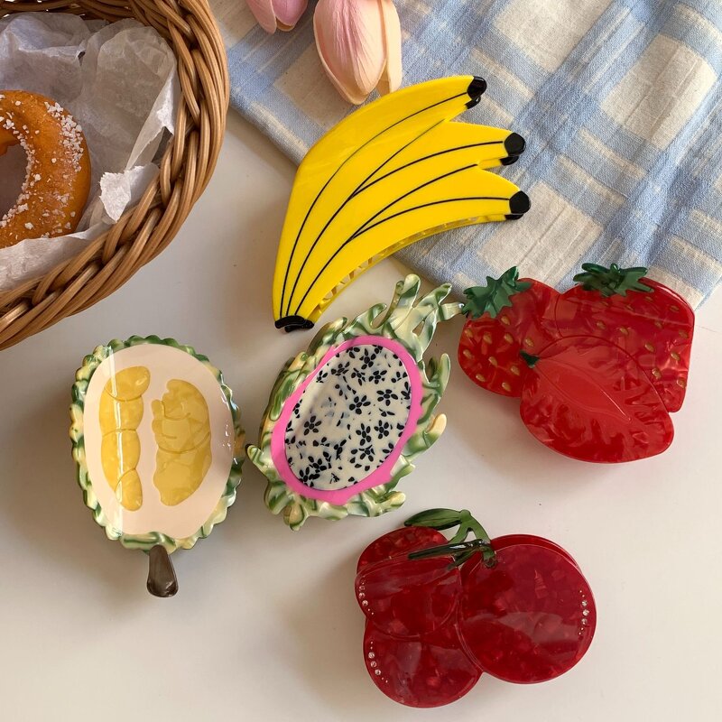 Hair Clamp Manufacturer - Big Funky Banana Durian Cherry Strawberry Acetate Food Fruit