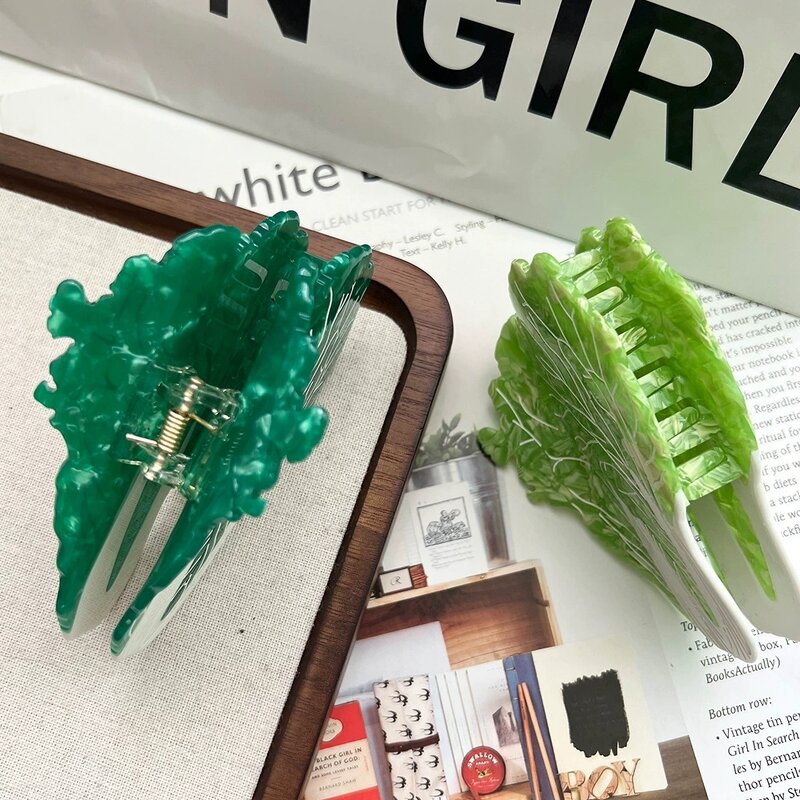 Hair Clamp Manufacturer - 10.5cm Large Sweet Acetate Food Cabbage Vegetables Hair Claws