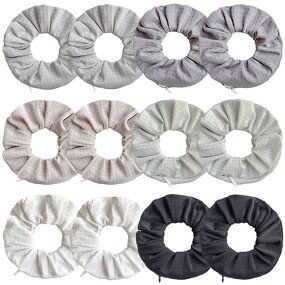 Hair Ties Manufacturer - Plain Dot Checker Storage Bun Holders Zip Pocket Plaid Nylon