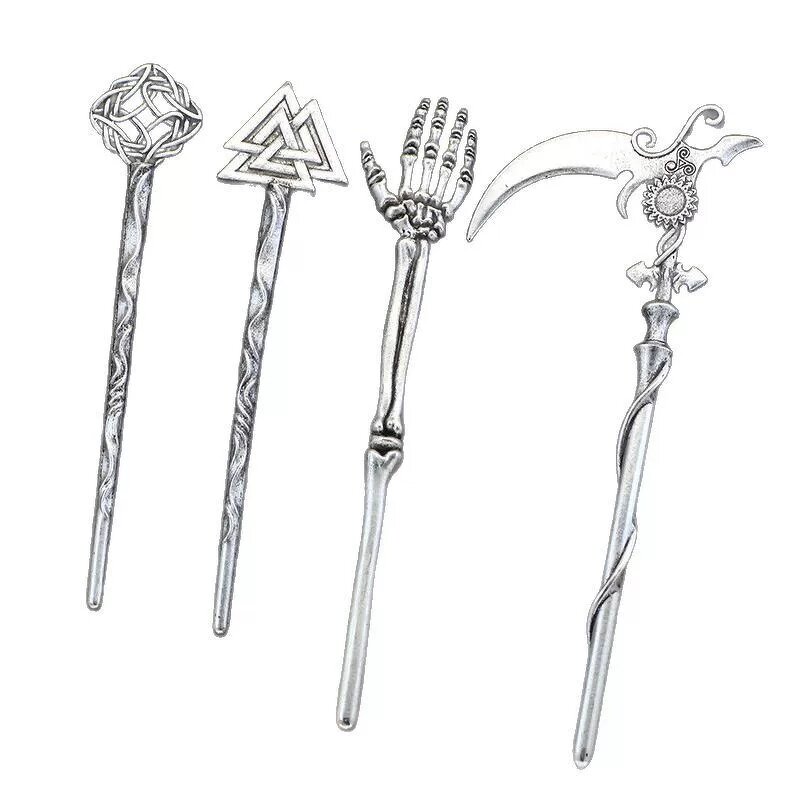 Hair Chopstick Manufacturer - Horror Witch Skull Stick Gothic Celtic Animal Viking