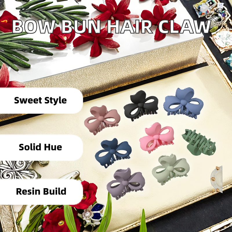 Hair Clamp Manufacturer - Exquisite Large Cute 5 Round Matte Hollow Bow Butterfly