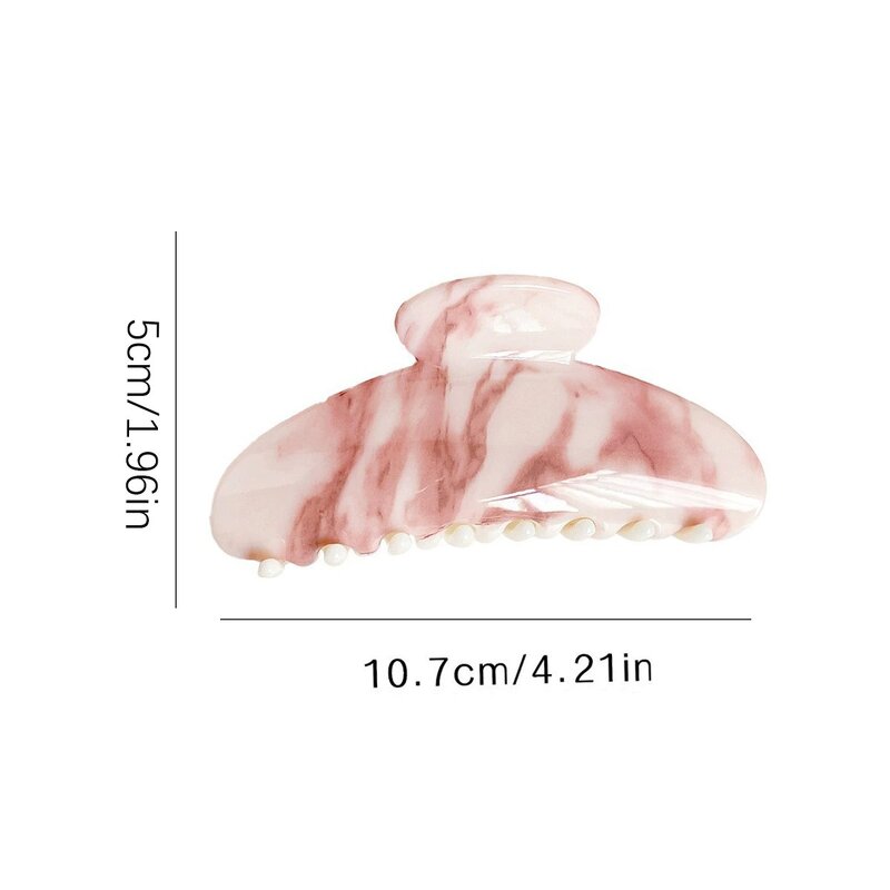 Hair Claw Manufacturer - Snake Wavy Moon Painting Half Round Shark Zigzag Resin