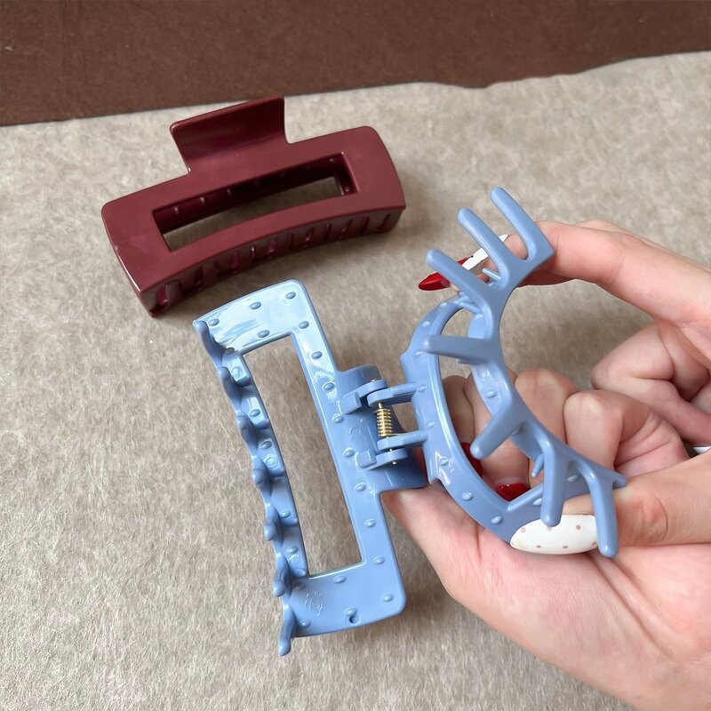 Hair Clamp Manufacturer - Big Rectangle Square Triangle Anti-Scratch Flexible Rubber