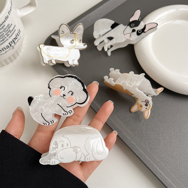 Hair Clips Manufacturer - Wholesale Cartoon Puppy Cute Corgi French Bulldog Dog