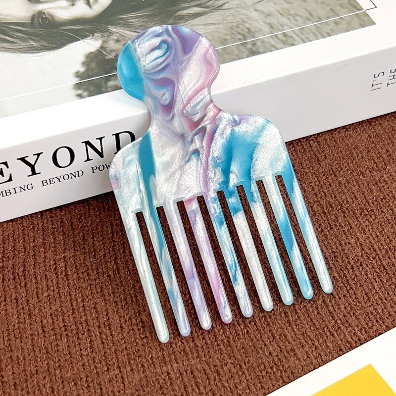 Hair Combs Manufacturer - Wholesale Custom Large Square Wide Tooth Cellulose Acetate