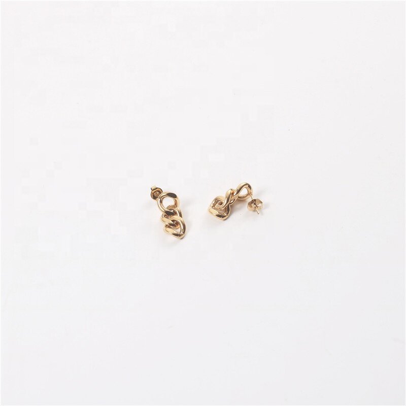 Earrings Manufacturer - New High End Waterproof Hypoallergenic Stainless Steel 18K Gold