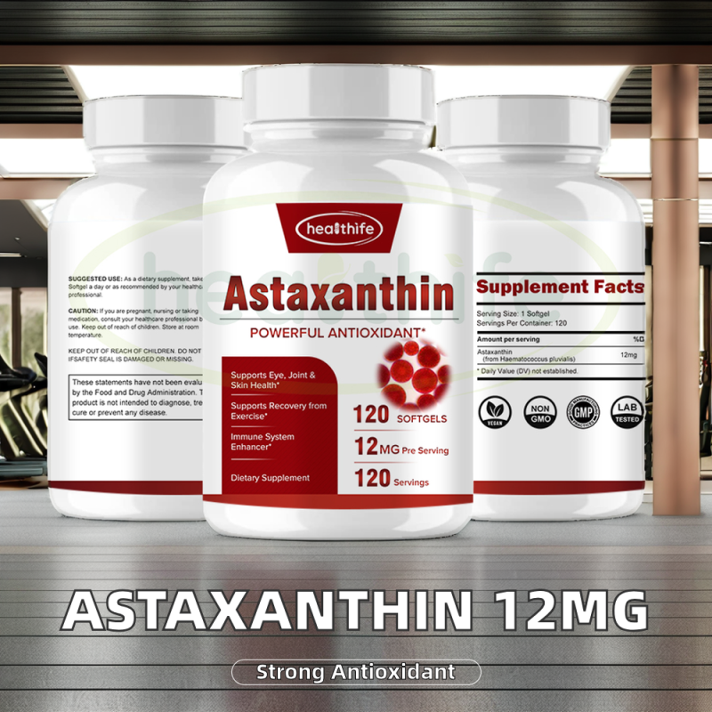 Astaxanthin Softgels Manufacturer - Healthife 12MG 10% Antioxidant Capsules