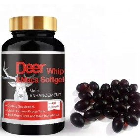 Maca Capsules Factory - Maca-strong-man Black Root Deer Whip Softgels