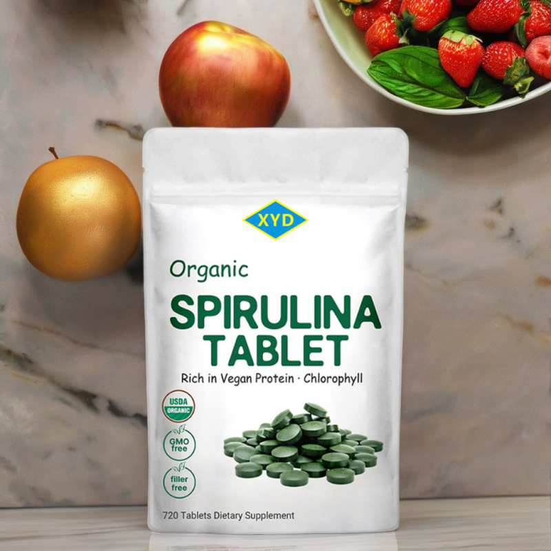 Spirulina Capsules Manufacturer - Organic Premium 720 Tablets Non-GMO Vegan