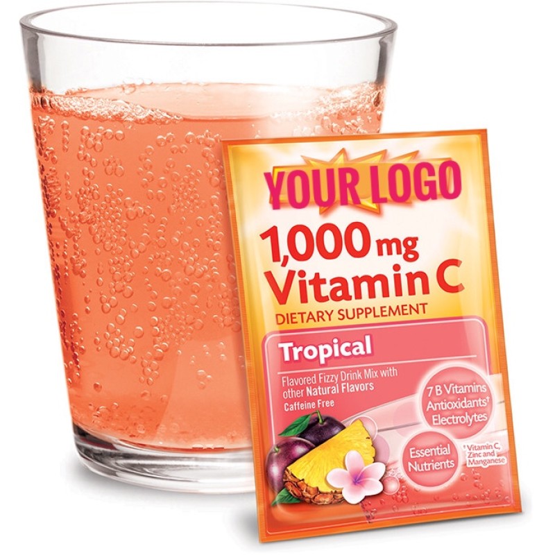 Vitamin C Powder Manufacturer - Private Label 1000mg Instant Fruit Sachet