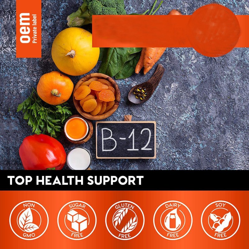Vitamin B12 Drops Manufacturer - ODM OEM Vegan Cyanocobalamin Supplement
