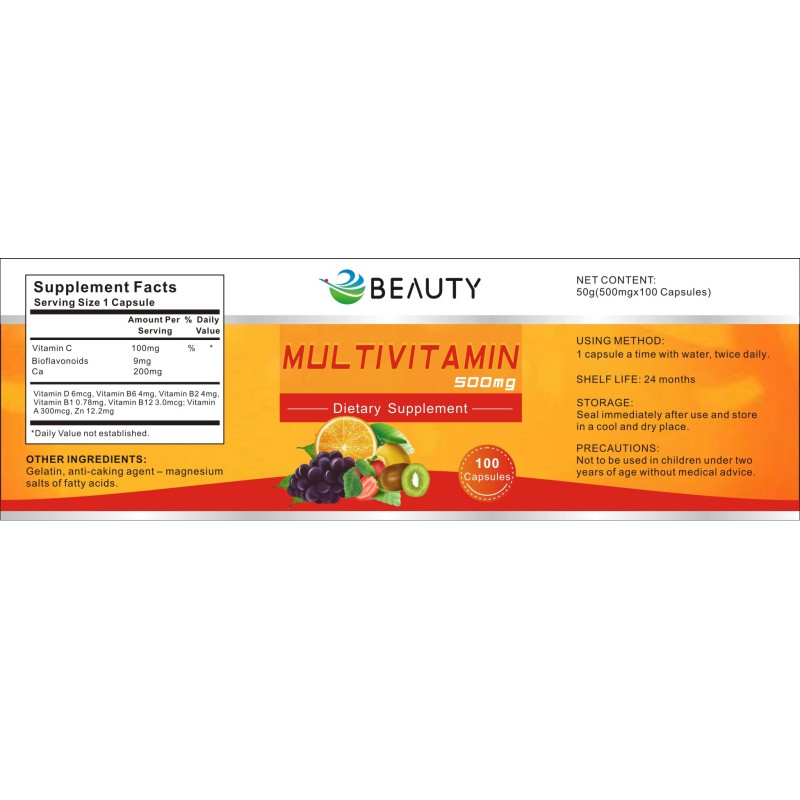 Multivitamin Tablets Factory - Complete Whole-food for Women Immune Beauty