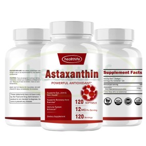 Astaxanthin Softgels Manufacturer - Healthife 12MG 10% Antioxidant Capsules